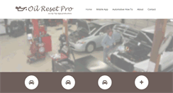 Desktop Screenshot of oilresetpro.com